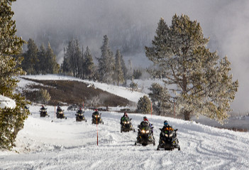 Snowmobile excursion to Vilyuchinsky waterfall