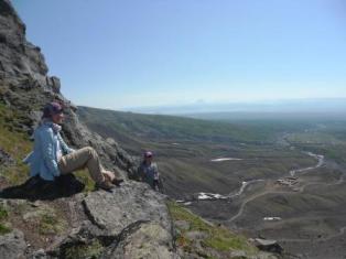 Way to the foot of the volcano